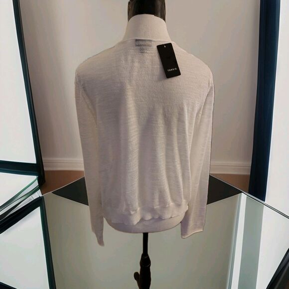 Torrid Lightweight Open Drape Cardigan Size O  White Rayon NWT - Picture 4 of 8